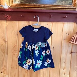 Bonnie Jean Navy Blue Floral Dress